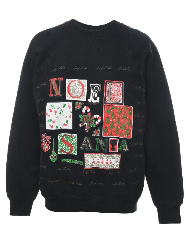 Can't Miss cozy wool-blend coatBlack Christmas Sweatshirt - L